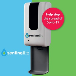 Sentinel lite wall mounted zero contact hand sanitiser dispenser